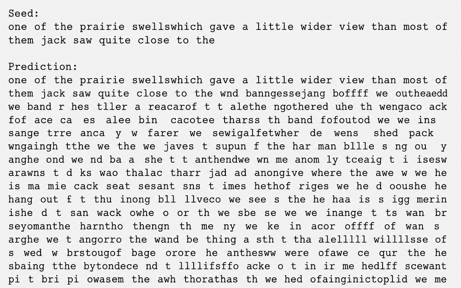 Auto-regressive application in text generation