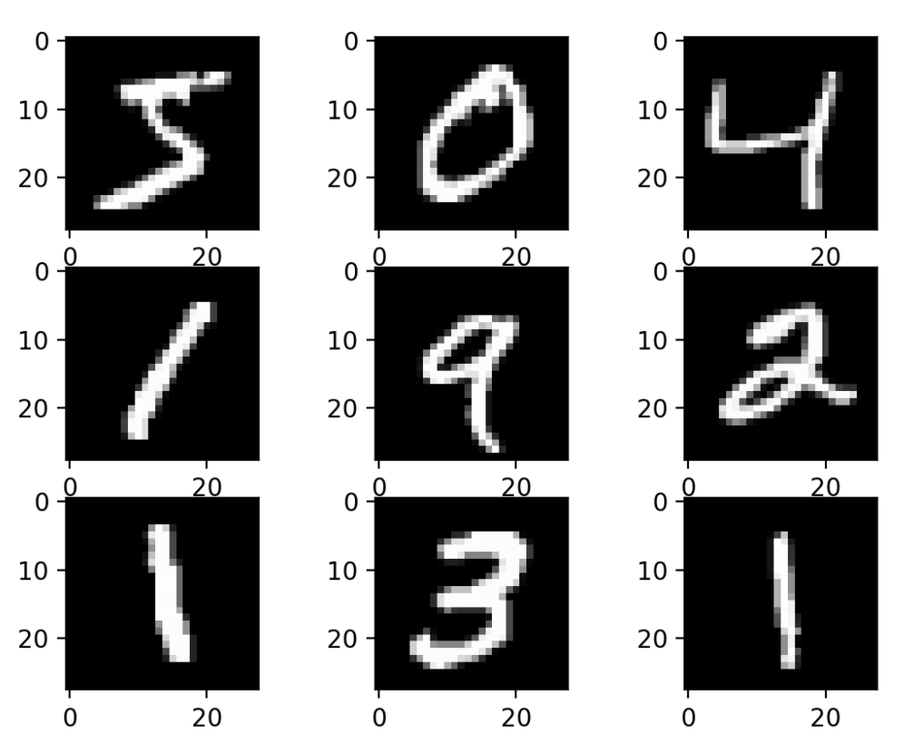 the MNIST digits image datase